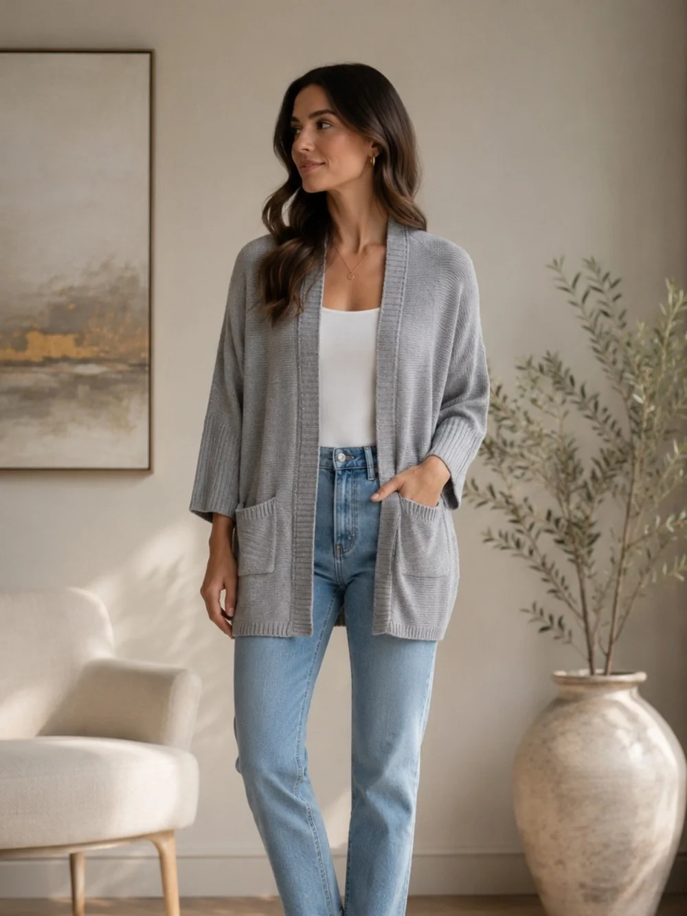American Eagle Outfitters Women's Long Cardigan - Size S/P